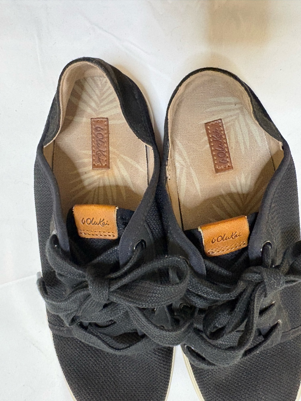 Olukai Pehuea Li Black Sneakers Women’s Size 7.5 Comfort Walking Shoes - Picture 13 of 14
